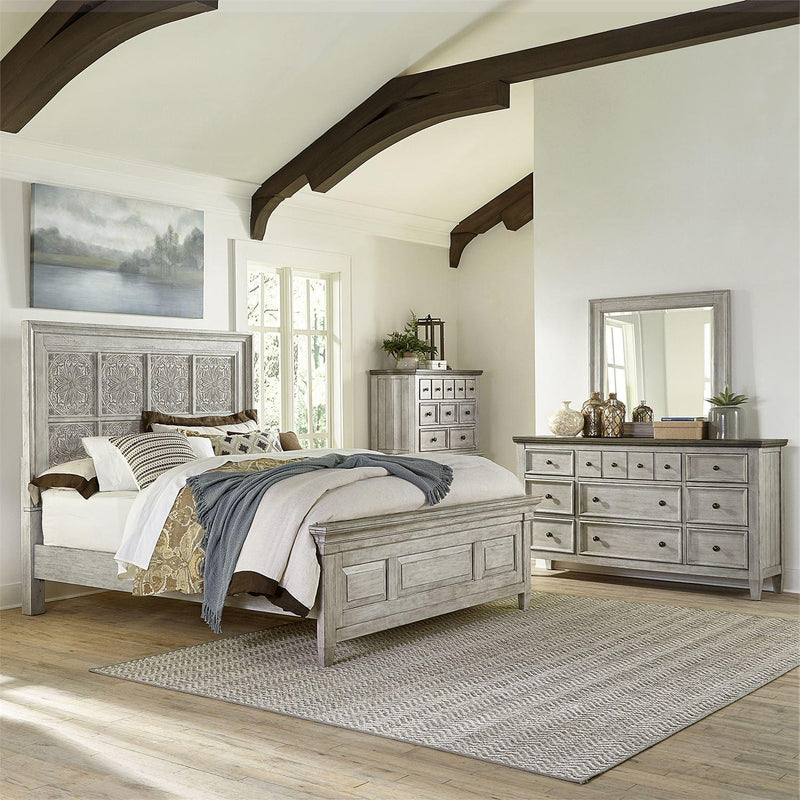 Liberty Furniture Industries Inc. Heartland 824-BR-OQPBDMC 6 pc Queen Panel Bedroom Set IMAGE 1