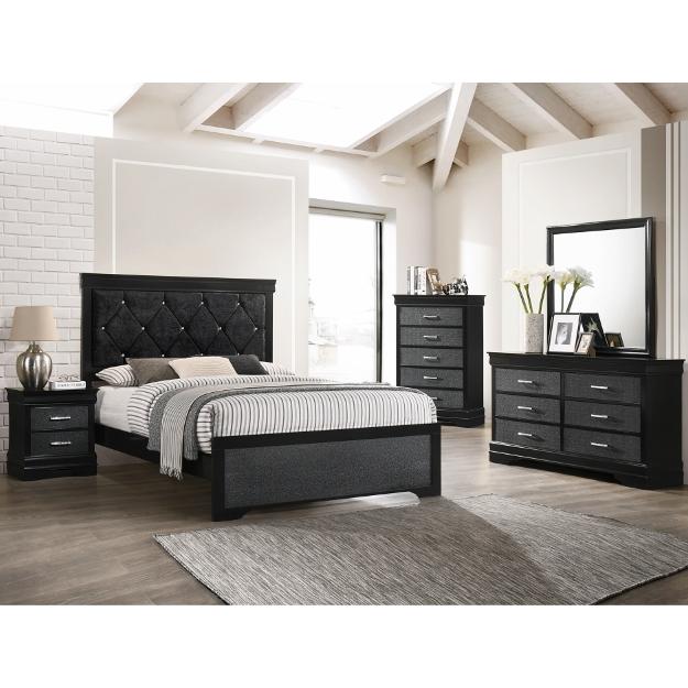 Crown Mark Amalia B6918 7 pc Twin Panel Bedroom Set IMAGE 1