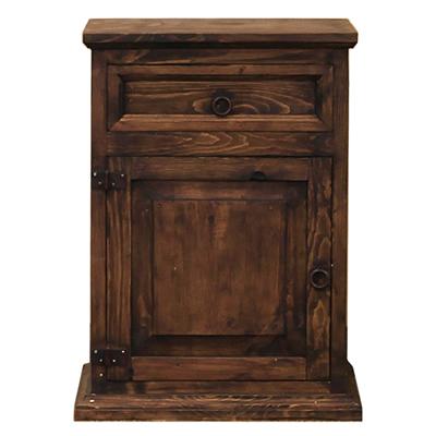 LMT Imports Mission Medio 1-Drawer Nightstand BUR013LMEDIO IMAGE 1