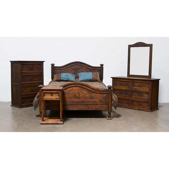 LMT Imports Promo Medio Bedroom Suite 1-Drawer Nightstand BUR400MEDIO IMAGE 3