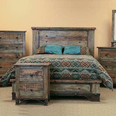 LMT Imports Urban Rustic Queen Bed CAM800 IMAGE 2
