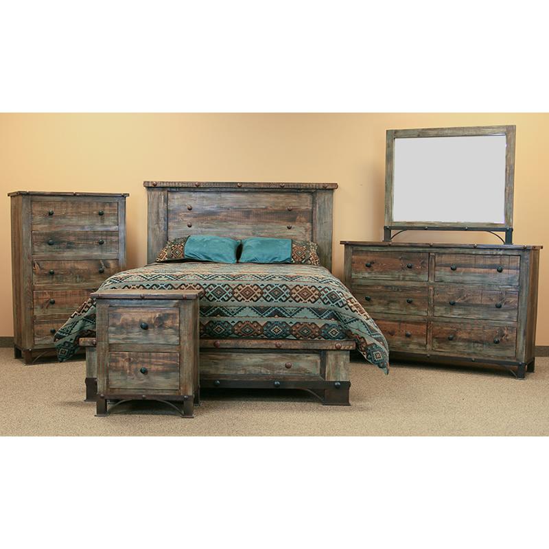 LMT Imports Urban Rustic Queen Bed CAM800 IMAGE 3
