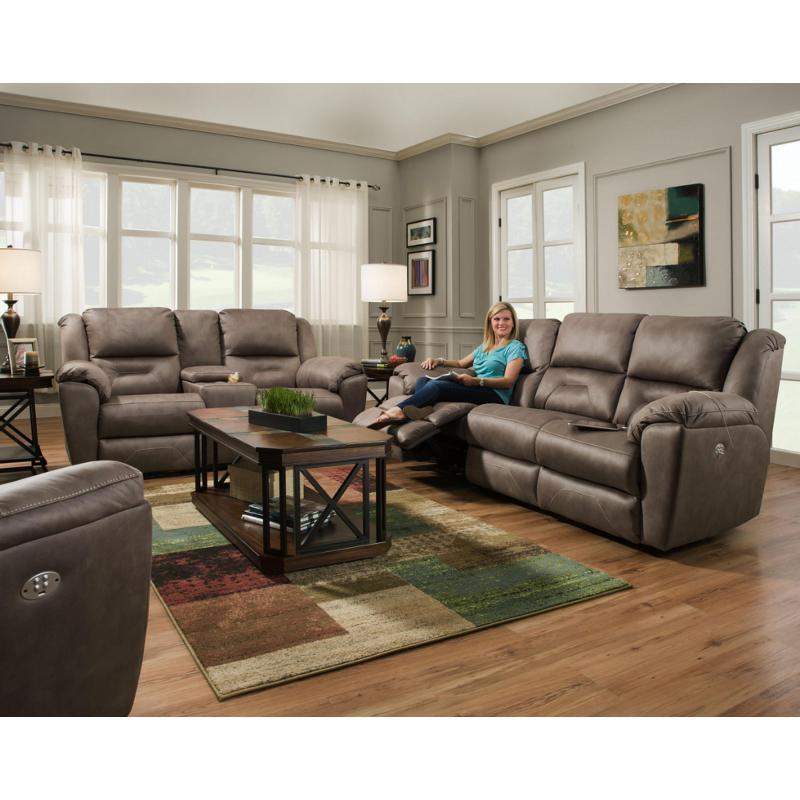 Southern Motion Pandora Power Reclining Fabric Loveseat Pandora 751-78P Reclining Loveseat with Console IMAGE 2