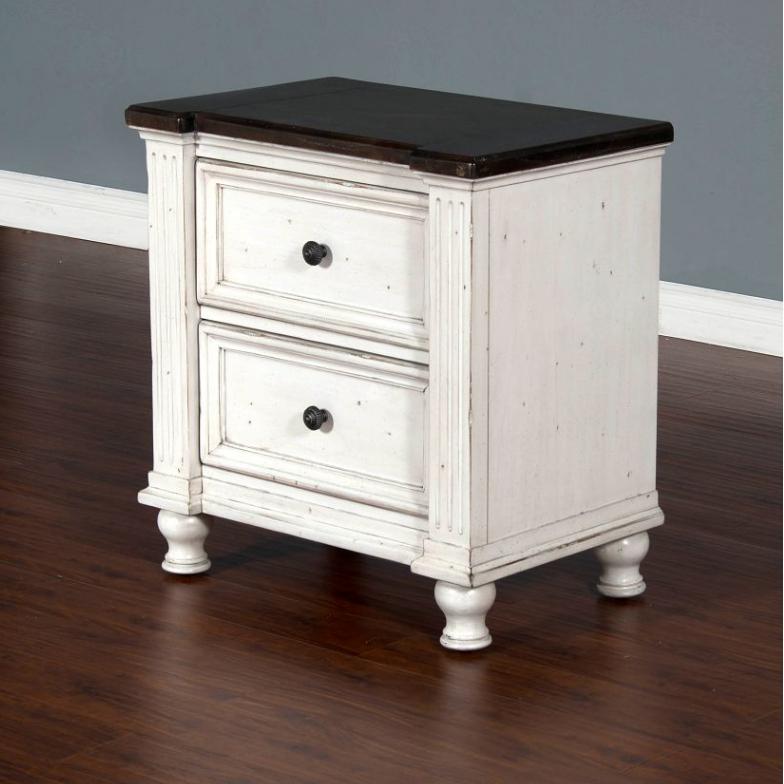 Sunny Designs Carriage House 2-Drawer Nightstand 2308EC-N IMAGE 1