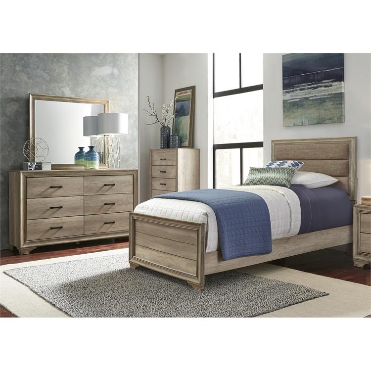 Liberty Furniture Industries Inc. Sun Valley Twin Upholstered Bed 439-BR-TUB IMAGE 2