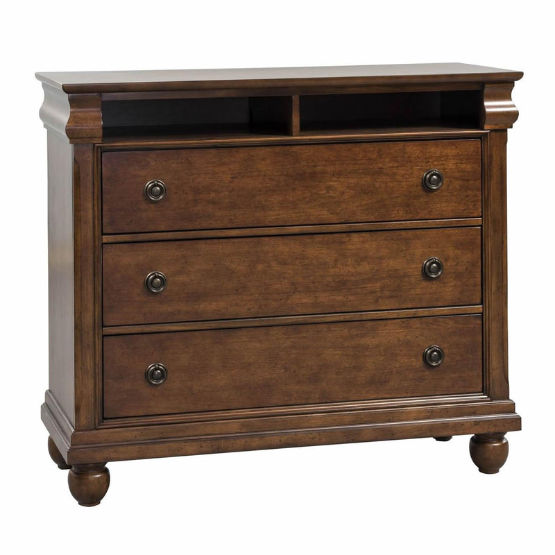 Liberty Furniture Industries Inc. Rustic Traditions 3-Drawer Media Chest 589-BR45 IMAGE 3