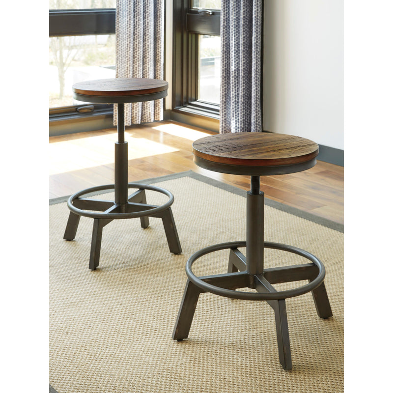 Signature Design by Ashley Torjin Adjustable Height Stool Torjin D440-024 (2 per package) IMAGE 3