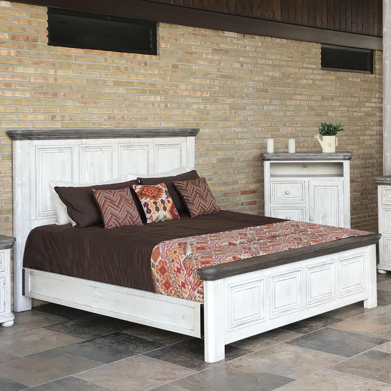 International Furniture Direct Luna King Panel Bed IFD768HDBD-EK/IFD768PLTFRM-EK IMAGE 1