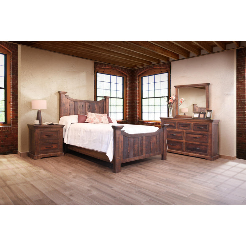 International Furniture Direct Madeira King Panel Bed IFD1200HDBD-EK/IFD1200FTBD-EK/IFD1200RAILS-EK IMAGE 4