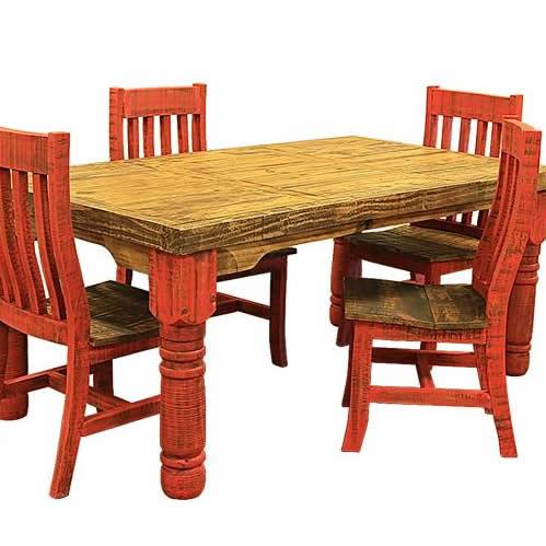 LMT Imports Red Dining Table VSERU-PR-MES30 RED IMAGE 1