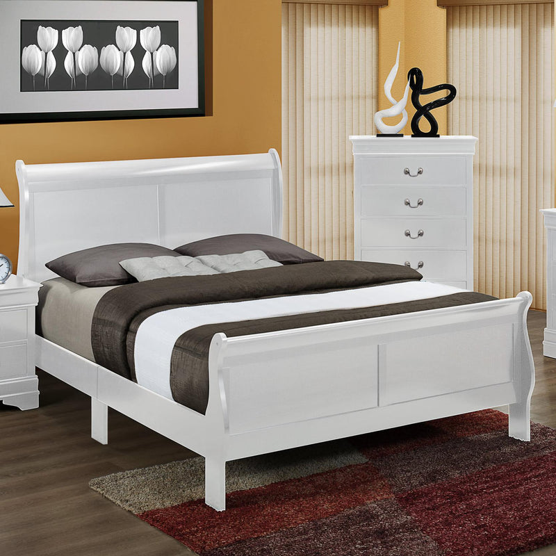 Crown Mark Louis Philip King Sleigh Bed B3650-K-HBFB/B3650-K-RAIL IMAGE 1