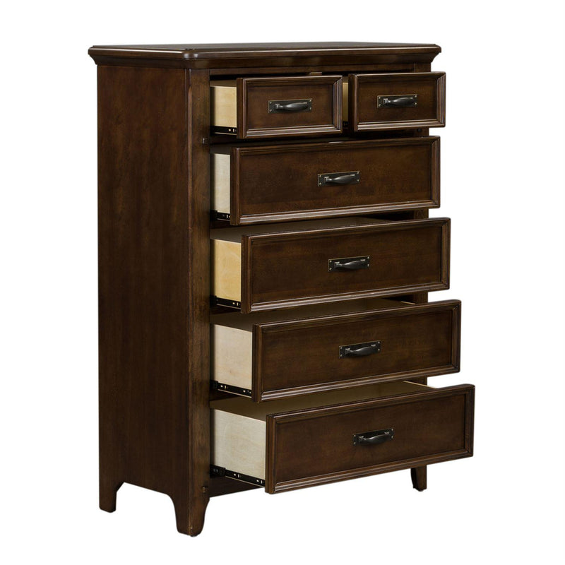 Liberty Furniture Industries Inc. Saddlebrook 5-Drawer Chest 184-BR41 IMAGE 6