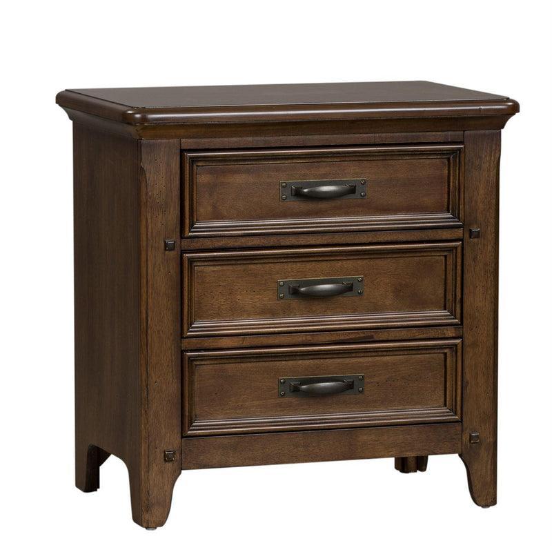 Liberty Furniture Industries Inc. Saddlebrook 3-Drawer Nightstand 184-BR61 IMAGE 2