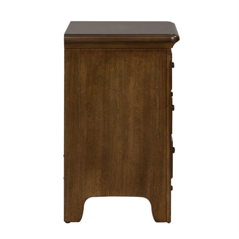 Liberty Furniture Industries Inc. Saddlebrook 3-Drawer Nightstand 184-BR61 IMAGE 4