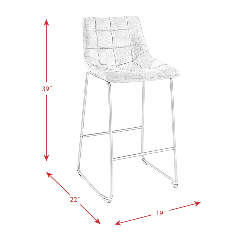 Elements International Seth Pub Height Stool BSH400BSE IMAGE 11