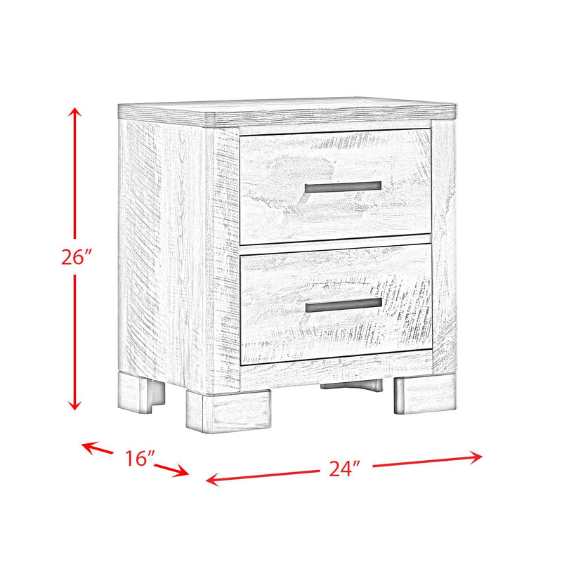 Elements International Millers Cove 2-Drawer Nightstand MC300NS IMAGE 9