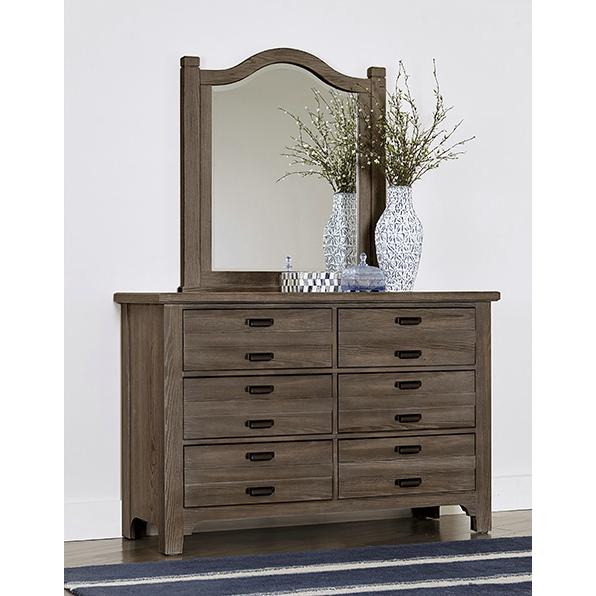 Vaughan-Bassett Bungalow Arched Dresser Mirror 740-446 IMAGE 2