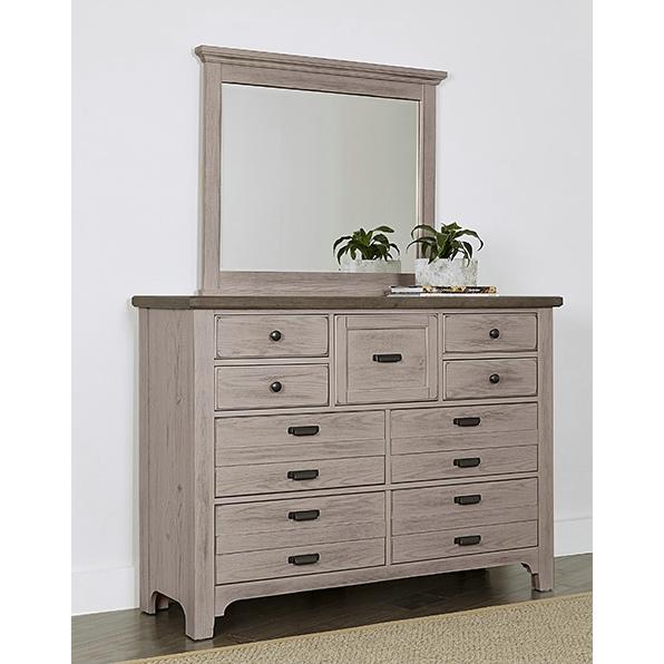 Vaughan-Bassett Bungalow Master Landscape Dresser Mirror 741-447 IMAGE 2