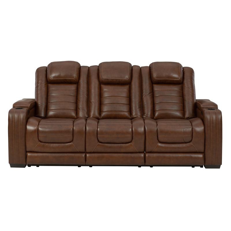 Signature Design by Ashley Backtrack Power Reclining Leather Match Sofa U2800415 IMAGE 1