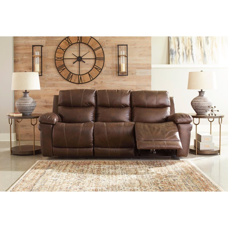 Signature Design by Ashley Edmar Power Reclining Leather Match Sofa U6480515 IMAGE 5