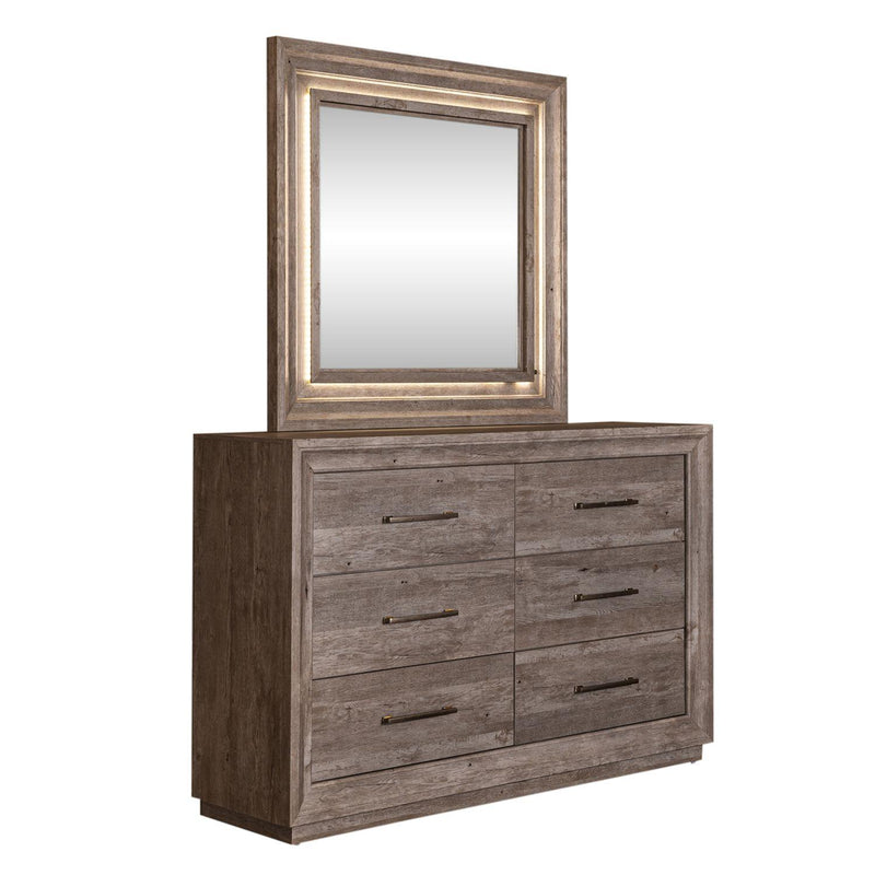 Liberty Furniture Industries Inc. Horizons 6-Drawer Dresser with Mirror 272-BR-DM IMAGE 2