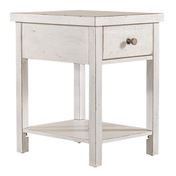 Liberty Furniture Industries Inc. Modern Farmhouse Chairside Table 406W-OT1023 IMAGE 1