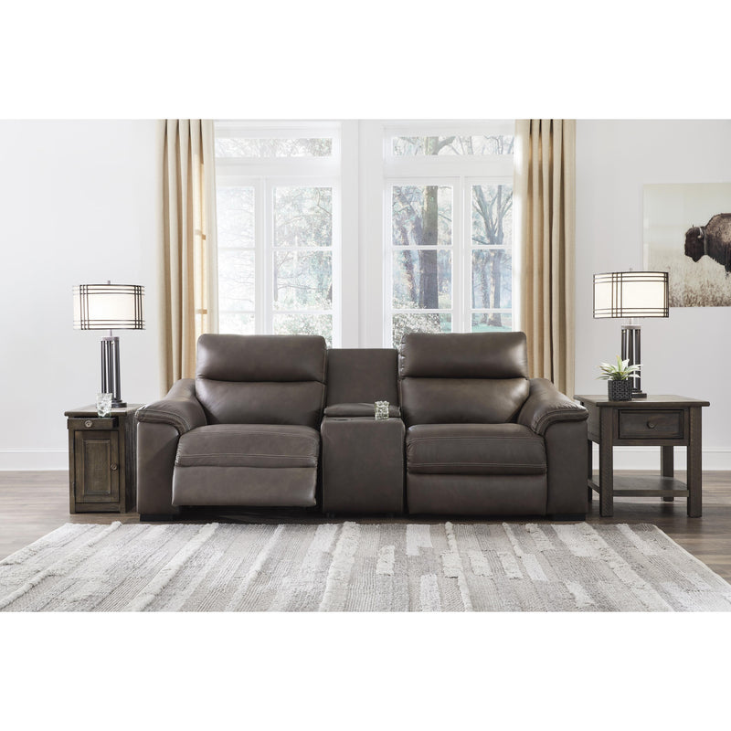 Signature Design by Ashley Salvatore Power Reclining Leather Loveseat U2630158/U2630157/U2630162 IMAGE 2