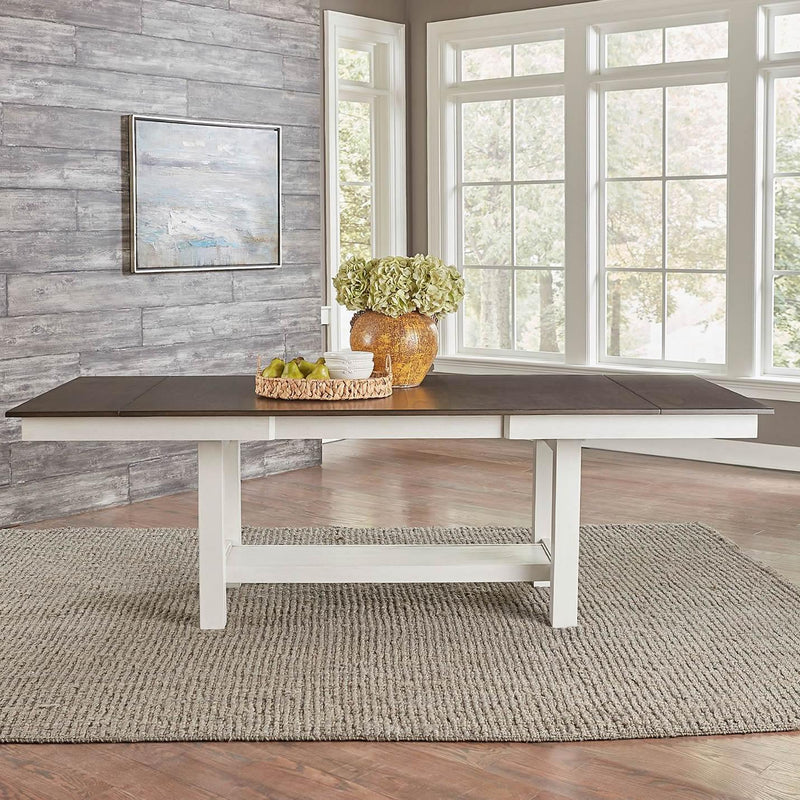 Liberty Furniture Industries Inc. Brook Bay Dining Table with Trestle Base 182-P4094/182-T4094 IMAGE 3