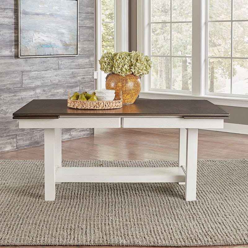 Liberty Furniture Industries Inc. Brook Bay Dining Table with Trestle Base 182-P4094/182-T4094 IMAGE 4