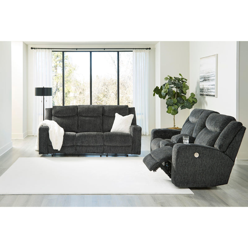 Signature Design by Ashley Martinglenn Power Reclining Fabric Loveseat 4650496 IMAGE 8