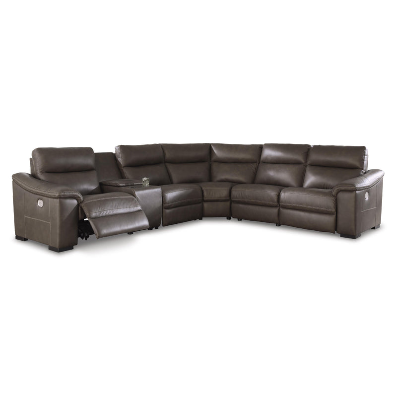 Signature Design by Ashley Salvatore Power Reclining Leather 6 pc Sectional U2630131/U2630146/U2630157/U2630158/U2630162/U2630177 IMAGE 1