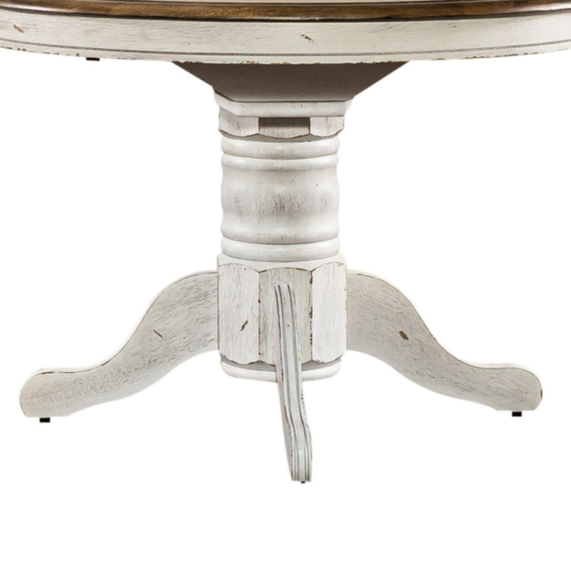 Liberty Furniture Industries Inc. Oval Carolina Crossing Dining Table with Pedestal Base 186W-T4257/186W-P4257 IMAGE 3