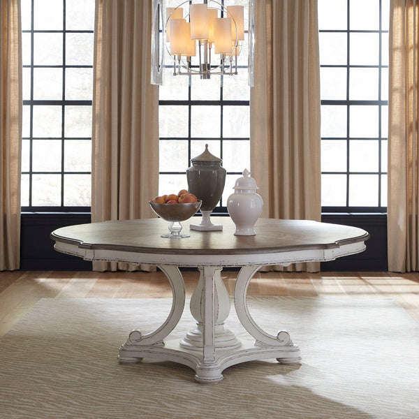 Liberty Furniture Industries Inc. Round Magnolia Manor Dining Table with Pedestal Base 244-P7272/244-T7272 IMAGE 1